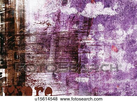 Stock Illustration - Art, Complex, Capital Letter, Brown, Arrangement. Fotosearch