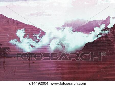 Art, Complex, Clouds, Boating, Arrangement View Large Illustration Stock Illustration - Art, Complex, Clouds, Boating, Arrangement. Fotosearch