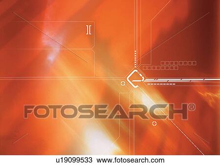 Drawing - Art, Computer Graphics, Complex, Blurred, Arrangement. Fotosearch