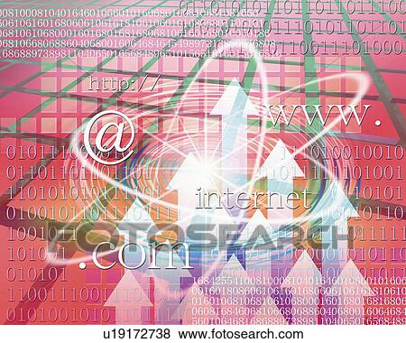 Arrows and image of web address and computer language, Computer Graphics, composition View Large Photo Image Stock Photo - Arrows and image of web address and computer language, Computer Graphics, composition. Fotosearch