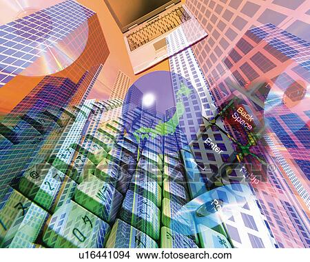 buildings and computer, Computer Graphics, composition View Large Photo Image Picture - buildings and computer, Computer Graphics, composition. Fotosearch