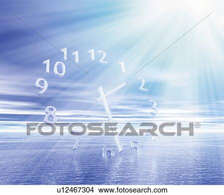 clock and sea, Computer Graphics, composition View Large Photo Image Picture - clock and sea, Computer Graphics, composition. Fotosearch