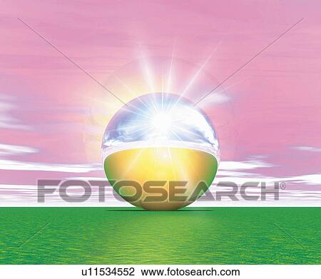Lighting ball on grassland, Computer Graphics, composition View Large Photo Image Stock Image - Lighting ball on grassland, Computer Graphics, composition. Fotosearch