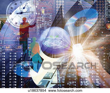 Men and image of business, Computer Graphics, composition View Large Photo Image Picture - Men and image of business, Computer Graphics, composition. Fotosearch