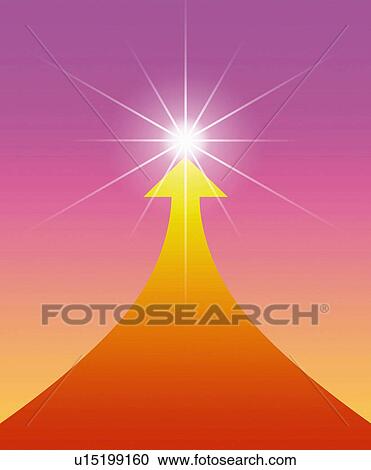 Orange arrow pointing the light, Computer Graphics, composition View Large Photo Image Stock Image - Orange arrow pointing the light, Computer Graphics, composition. Fotosearch