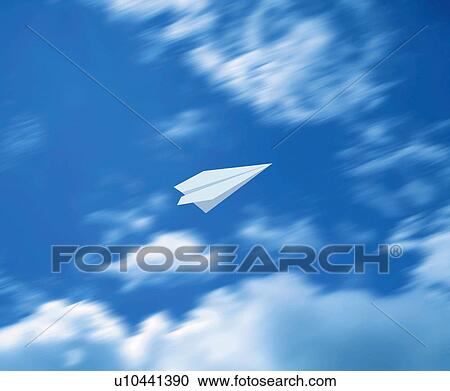 Paper airplane in the sky, low angle view, Computer Graphics, composition, blurred motion, differential focus View Large Photo Image Stock Image - Paper airplane in the sky, low angle view, Computer Graphics, composition, blurred motion, differential focus. Fotosearch