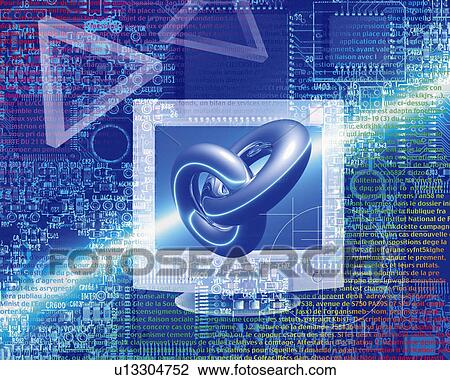 Rings and computer monitor with image of network, Computer Graphics, composition View Large Photo Image Stock Image - Rings and computer monitor with image of network, Computer Graphics, composition. Fotosearch