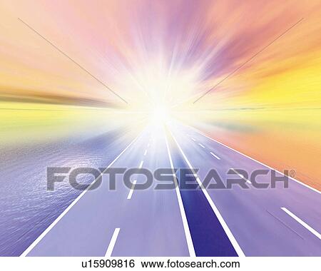 Straight driveway and sunshine, Computer Graphics, composition View Large Photo Image Stock Photograph - Straight driveway and sunshine, Computer Graphics, composition. Fotosearch