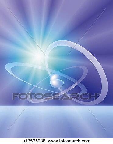 Stock Photo - Sunshine and three rings, Computer Graphics, composition. Fotosearch