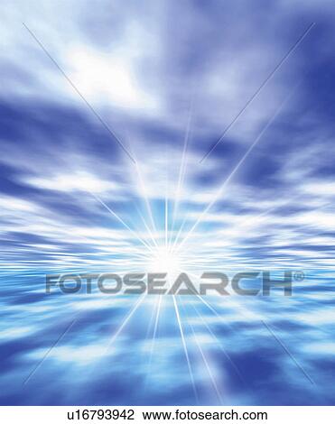 Sunshine in the blue sky, Computer Graphics, composition, soft focus View Large Photo Image Stock Image - Sunshine in the blue sky, Computer Graphics, composition, soft focus. Fotosearch