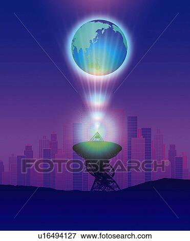 The earth and skyscrapers, Computer Graphics, composition, Manhattan, New York, USA View Large Photo Image Stock Photo - The earth and skyscrapers, Computer Graphics, composition, Manhattan, New York, USA. Fotosearch