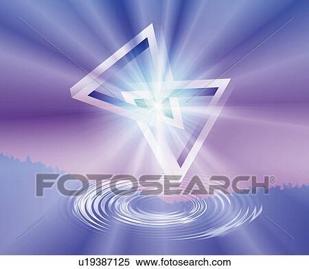 Two triangular objects on water surface, Computer Graphics, composition View Large Photo Image Stock Photography - Two triangular objects on water surface, Computer Graphics, composition. Fotosearch