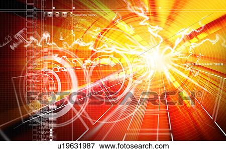 Stock Illustration - computer design, fractal, appearance, technology, art, idiofiction, artwork. Fotosearch