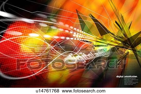 Stock Illustration - design, digital design, layer, pattern. Fotosearch