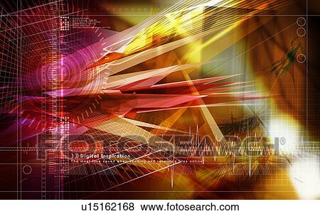 Stock Illustration - design, digital design, layer, pattern. Fotosearch