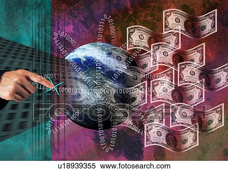 Close-up of a person's hand pointing to currency notes View Large Photo Image Stock Photography - Close-up of a person's hand pointing to currency notes. Fotosearch