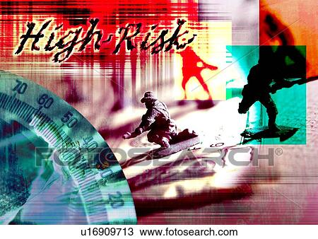 Stock Image - Close-up of text superimposed on a compass. Fotosearch