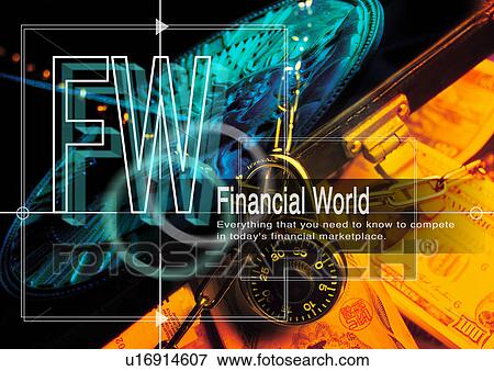 Stock Photo - Close-up of text superimposed on a briefcase. Fotosearch