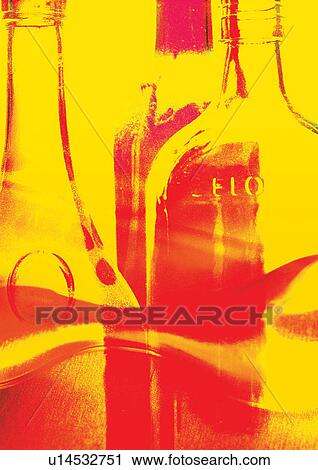 Stock Image - artistic, bottle, blurry, blur, art form. Fotosearch