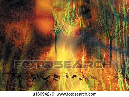 Stock Photo - idea, glow, imagery, pattern, scheme, vision, conceptualized. Fotosearch