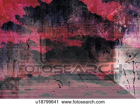 Stock Image - red, effect, creation, appearance, creative, imagery, art form. Fotosearch