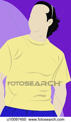 Close-up of a young man View Large Illustration Clipart - Close-up of a young man. Fotosearch