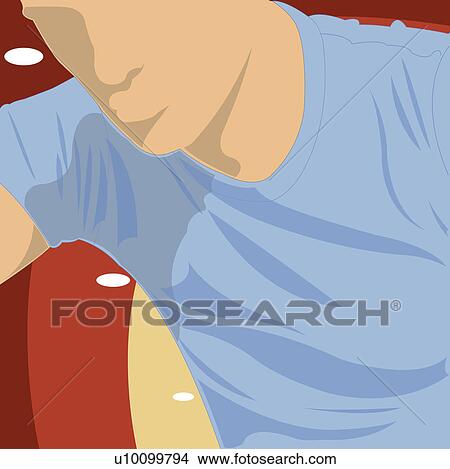 Stock Illustration - Close-up of a young man. Fotosearch