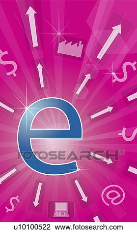 Close-up of an e-commerce symbol View Large Illustration Drawing - Close-up of an e-commerce symbol. Fotosearch