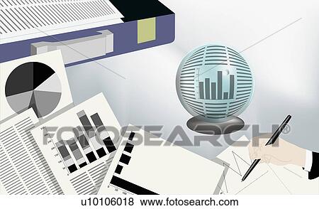 Close-up of a businessman's hand drawing a line graph View Large Illustration Stock Illustration - Close-up of a businessman's hand drawing a line graph. Fotosearch