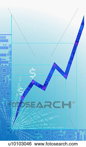 Close-up of a line graph View Large Illustration Stock Illustration - Close-up of a line graph. Fotosearch
