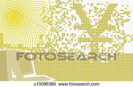 Stock Illustration - Close-up of a yen sign. Fotosearch