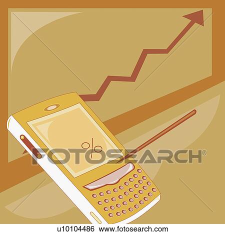 Close-up of a personal data assistant with a digitized pen View Large Illustration Stock Illustration - Close-up of a personal data assistant with a digitized pen. Fotosearch