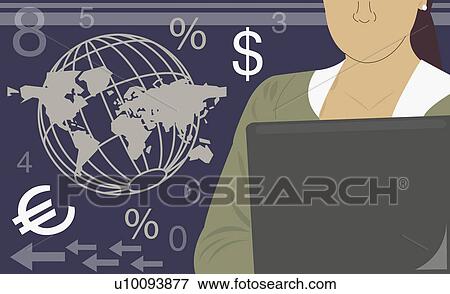 Close-up of a woman holding a document file View Large Illustration Stock Illustration - Close-up of a woman holding a document file. Fotosearch