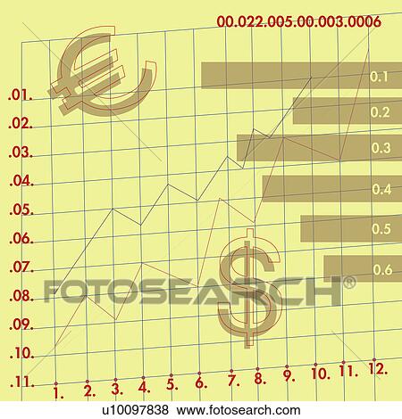 Stock Illustration - Close-up of financial graphs. Fotosearch