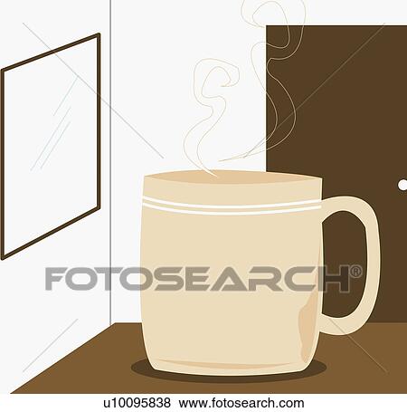 Close-up of a cup of tea View Large Illustration Stock Illustration - Close-up of a cup of tea. Fotosearch