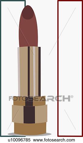 Stock Illustration - Close-up of a lipstick. Fotosearch