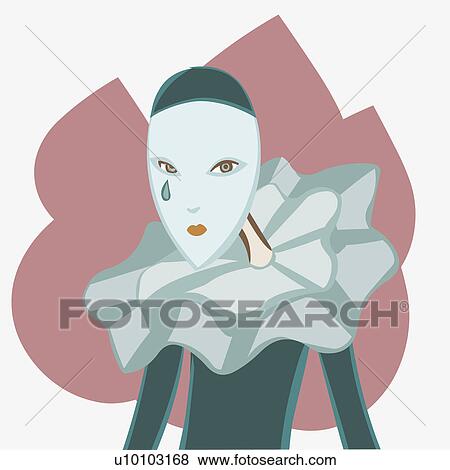 Stock Illustration - Close-up of a woman crying. Fotosearch