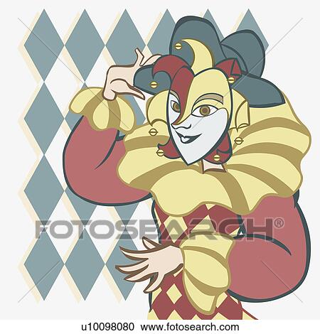 Close-up of a woman wearing a dress View Large Illustration Clipart - Close-up of a woman wearing a dress. Fotosearch