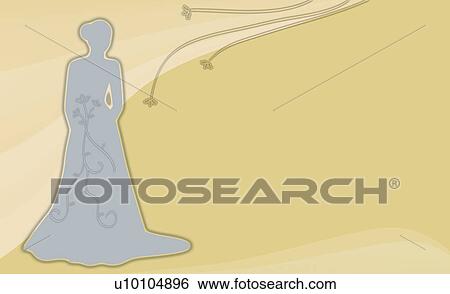 Silhouette of a woman standing in a field View Large Illustration Stock Illustration - Silhouette of a woman standing in a field. Fotosearch