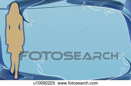 Silhouette of a woman walking View Large Illustration Stock Illustration - Silhouette of a woman walking. Fotosearch