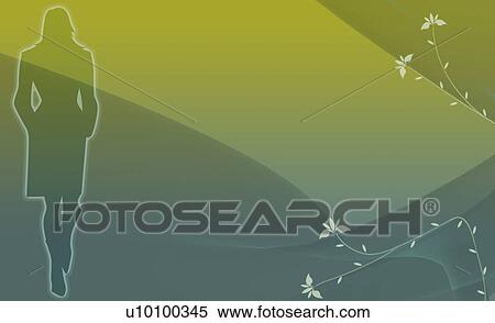 Silhouette of a woman walking View Large Illustration Stock Illustration - Silhouette of a woman walking. Fotosearch
