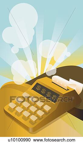 Close-up of a cash register View Large Illustration Clipart - Close-up of a cash register. Fotosearch