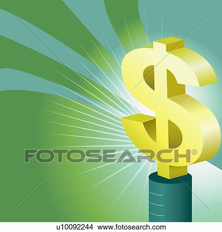 Stock Illustration - Close-up of a dollar sign. Fotosearch