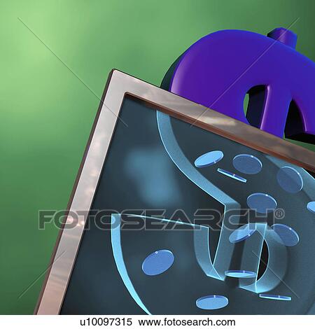 Stock Illustration - Close-up of a dollar sign. Fotosearch