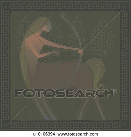 Mythological character of a woman with the body of a horse View Large Illustration Stock Illustration - Mythological character of a woman with the body of a horse. Fotosearch