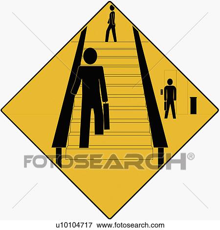 Stock Illustration - Businessman climbing a staircase. Fotosearch
