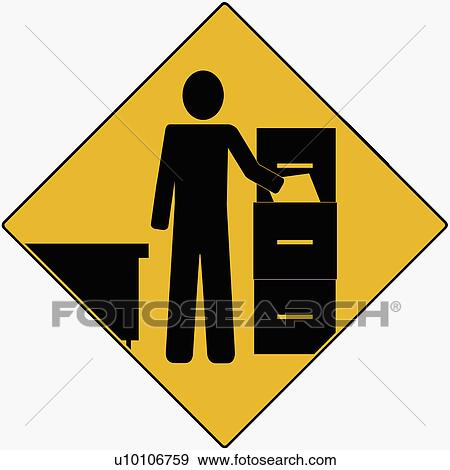 Businessman standing near a file cabinet and holding a file View Large Illustration Stock Illustration - Businessman standing near a file cabinet and holding a file. Fotosearch
