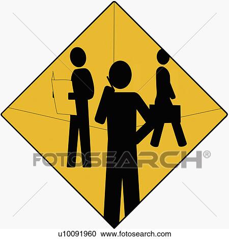 Clipart - Businessman using a mobile phone with two businessmen behind reading a newspaper and holding a briefcase. Fotosearch