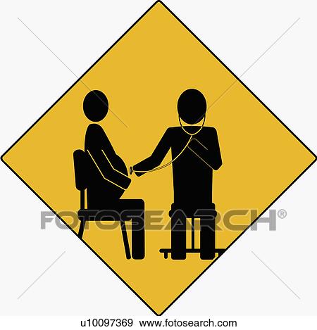 Silhouette of a doctor examining a pregnant woman View Large Illustration Stock Illustration - Silhouette of a doctor examining a pregnant woman. Fotosearch
