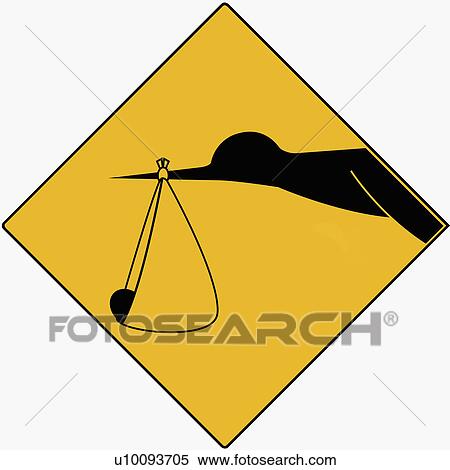 Stork carrying a newborn baby View Large Illustration Stock Illustration - Stork carrying a newborn baby. Fotosearch